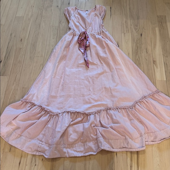 Free People-Roucha Maxi Dress-Link-100% Cotton-Boho-Festival-XS - Picture 4 of 11